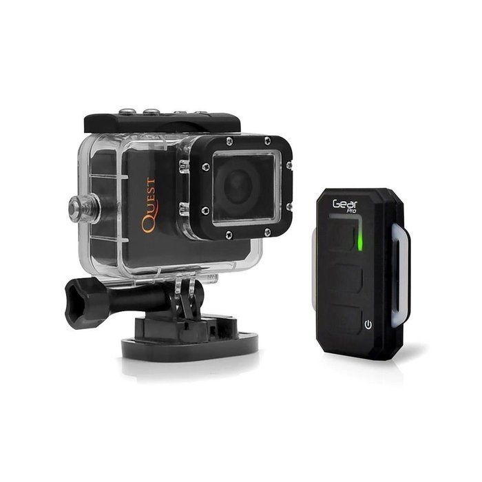 Sound Around GDV995BK HD Video Recording Gear Pro Quest Wi-Fi Action Camera/Camcorder, Full HD 1080p Video, 16... N10
