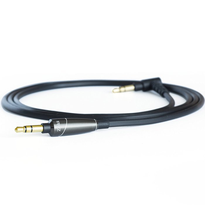 Zeskit Headphones Cable - Silver Plated Copper Conductor, 3.5mm Stereo Audio Jack, Tangle Free Cord (4 feet, Dark... N7
