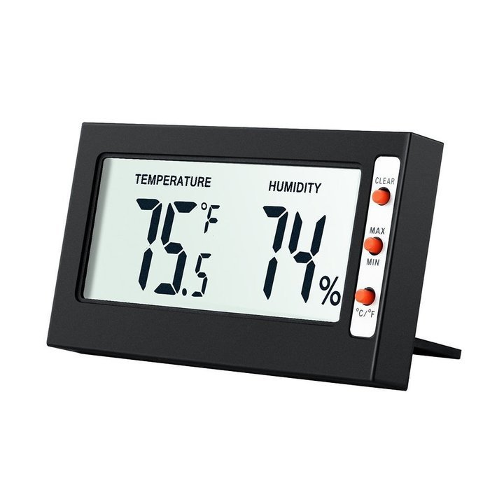 Hense Digital Indoor LCE C/F Temperature Thermometer Hygrometer Max Min Memory Celsius Fahenheit TM Humidity Monior... N2