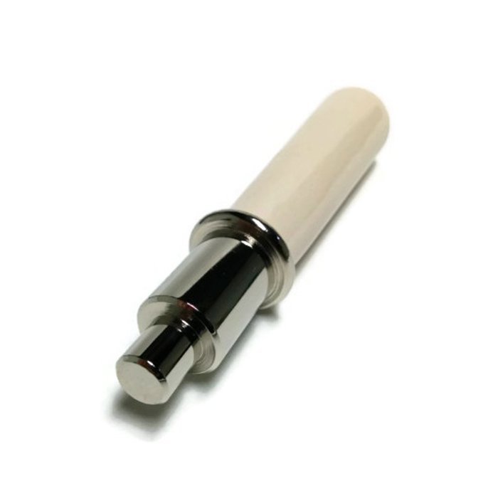 Ceramic Fallaway Handle Assembly (White with Nickel Nub) | Vermont Castings 0004342 N3