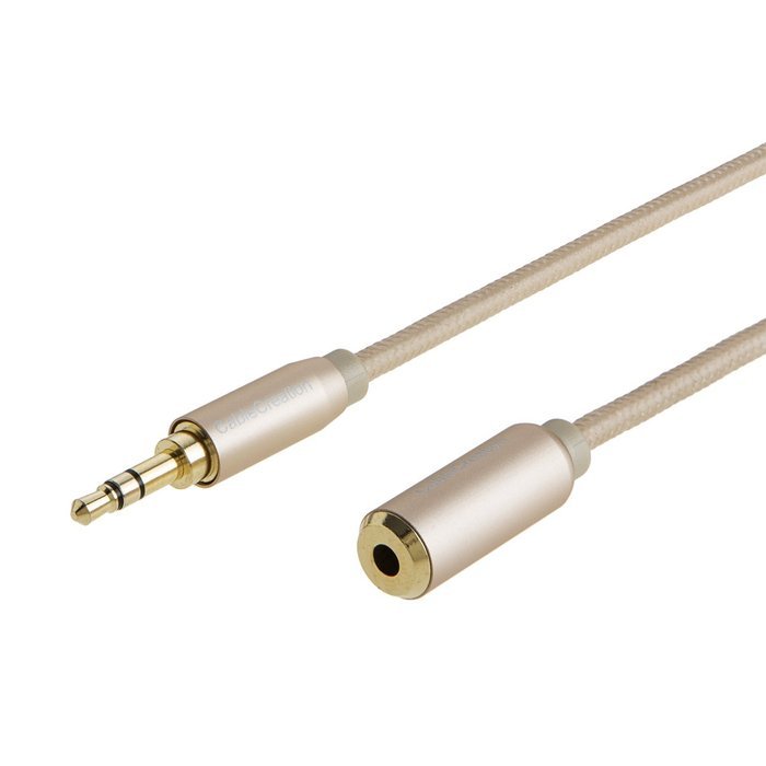 CableCreation 3.3-Feet 3.5mm Braided audio cable, Male to Male Stereo Aux Cable with Premium Metal, for Smartphones... N16