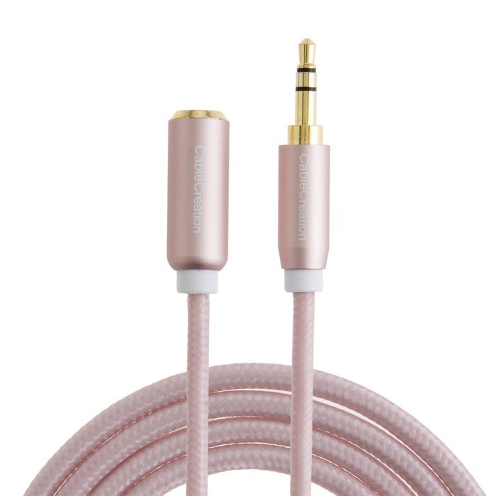 CableCreation 3.3-Feet 3.5mm Braided audio cable, Male to Male Stereo Aux Cable with Premium Metal, for Smartphones... N18