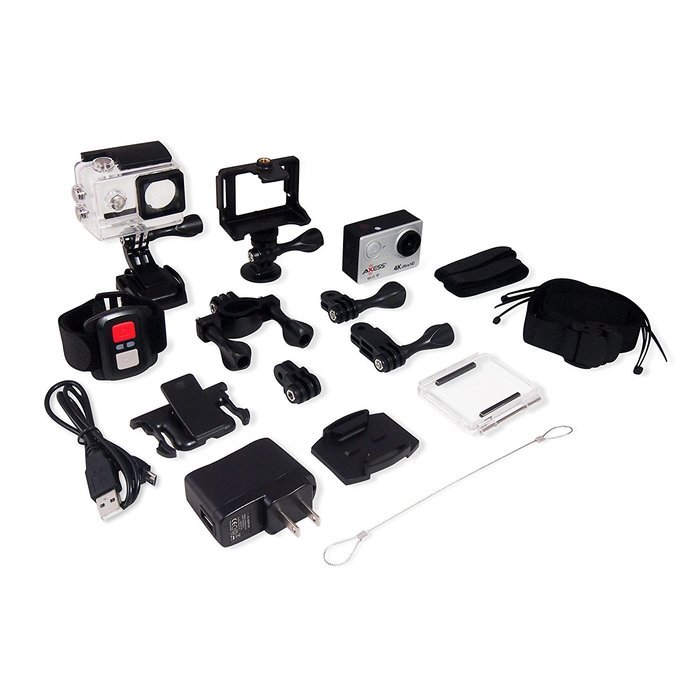 AXESS CS3607-BK 1080p HD 360 Degree Sports and Action Camera with Waterproof Housing, Accessories and Built-in... N33