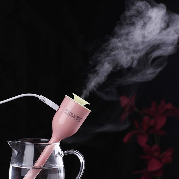 TankeDirect Protable Mini Air Humidifiers with USB Cool Mist for Home,Car (pink) N5