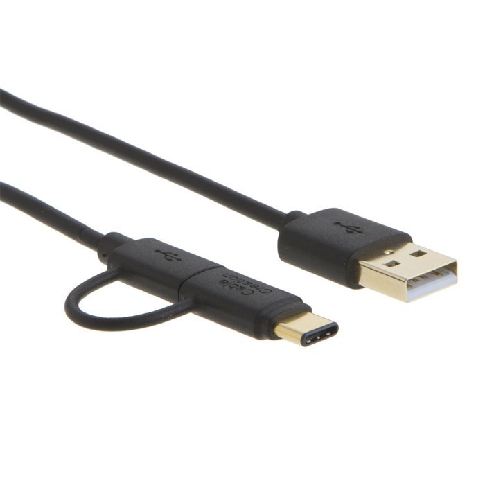 CableCreation Angled Type C (USB-C) to Standard USB 2.0 A Male Cable, USB 3.1 USB-C for Apple The Macbook, Chromebook... N11