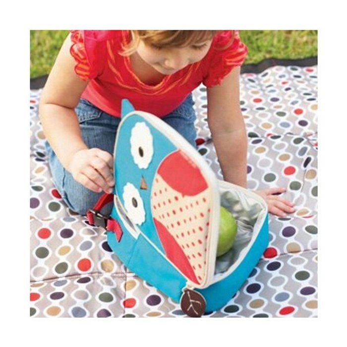 KAKA(TM) Lovely Animal Kids Children Nursery Canvas Schoolbag Hand Bag Outdoor Insulation Meal Package (Ladybug) N3