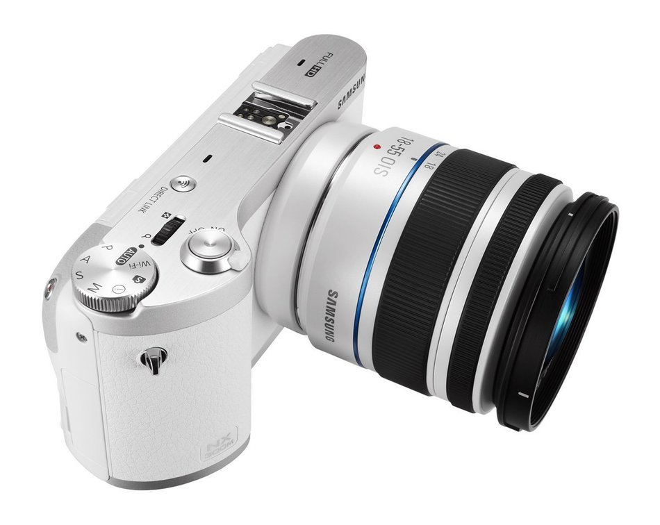 Samsung NX300M 20.3MP CMOS Smart WiFi & NFC Mirrorless Digital Camera with 18-55mm Lens and 3.3" AMOLED Touch... N23
