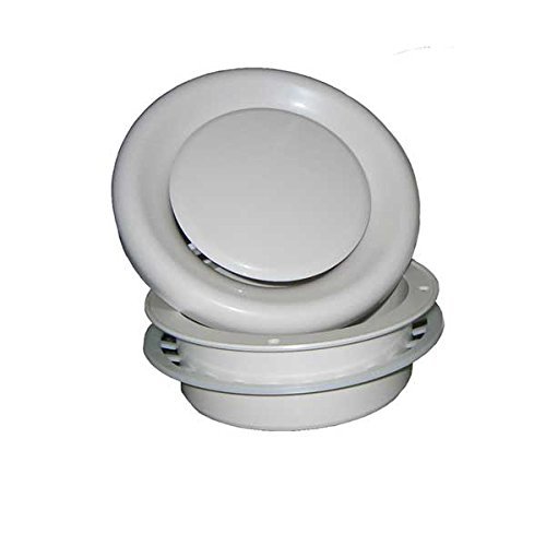 Continental Fan Manufacturing GR100 Adjustable Grille for use with 4" Round Ducting