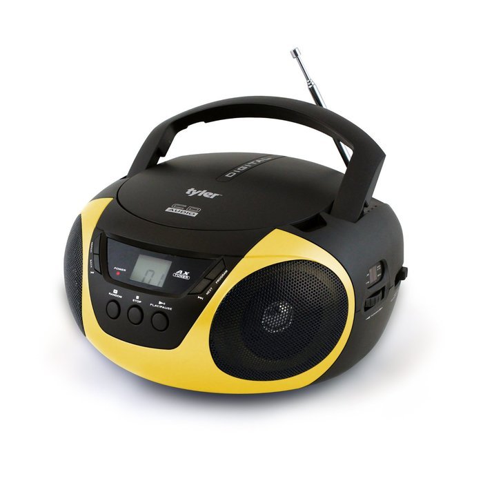 Tyler Portable Sport Stereo CD Player TAU101-BL with AM/FM Radio and Aux & Headphone Jack Line-In (Blue) N18