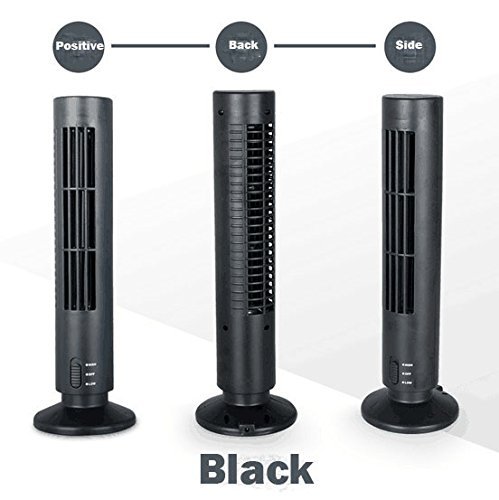 USB electric fan tower mini stereo type air conditioner small fan creative birthday present no fan blade (Pink)