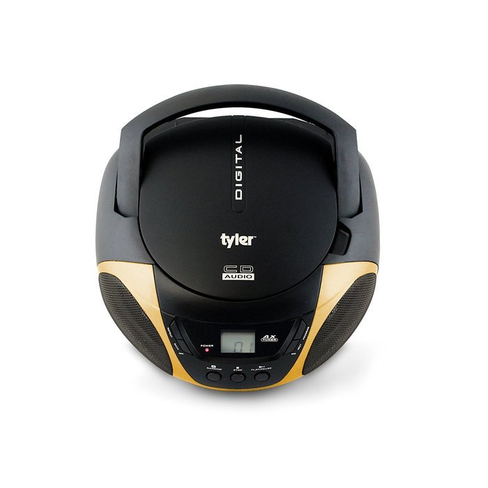 Tyler Portable Sport Stereo CD Player TAU101-BL with AM/FM Radio and Aux & Headphone Jack Line-In (Blue) N19