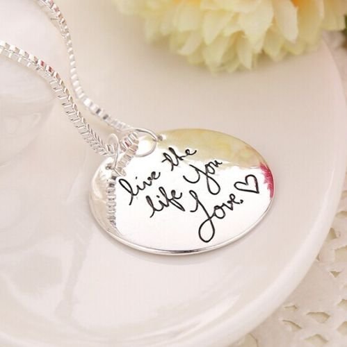 Stylish "Learn From Yesterday,Live For Today, Hope For Tomorrow" Pendants Chain (gold) N2