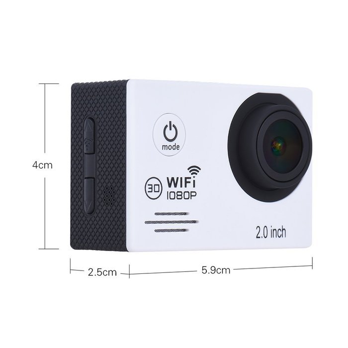 Andoer 1080P 30fps Full HD 12MP Action Camera Waterproof 30 WiFi 2.0" LCD 150 Wide Degree Angle Lens Anti-shake... N8