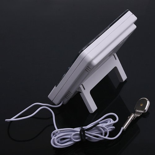 1 X Digital LCD Temperature Thermometer Humidity Meter Clock show Indoor & Outdoor temperature N4