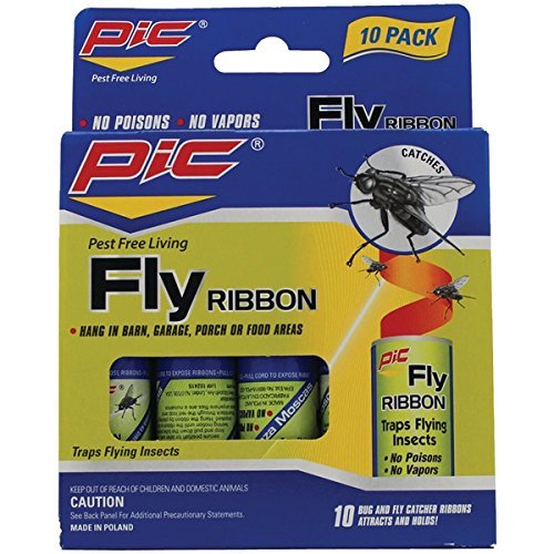 New PIC FR10B Fly Ribbon Bug & Insect Catcher, 10 pk