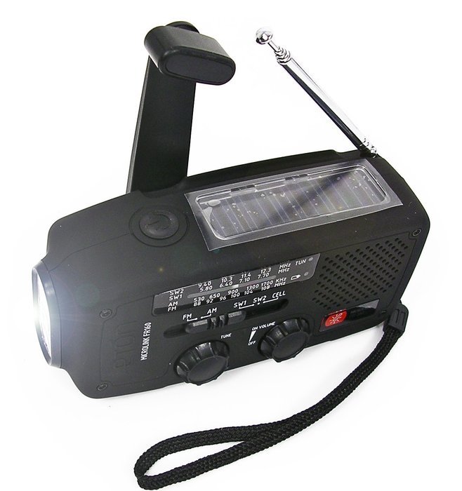 Et&oacute;n NFR160WXR Microlink Self-Powered AM/FM/NOAA Weather Radio with Flashlight, Solar Power and Cell Phone Charger... N8