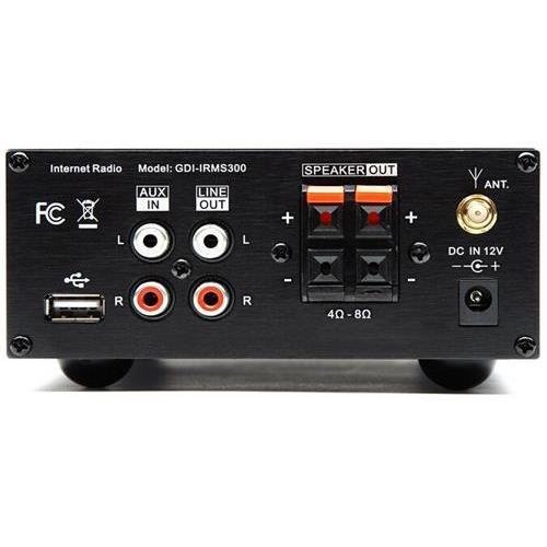 Grace Digital Audio Gdiirmsamp Microsystem Internet Radio Receiver & Amplifier, Black N2