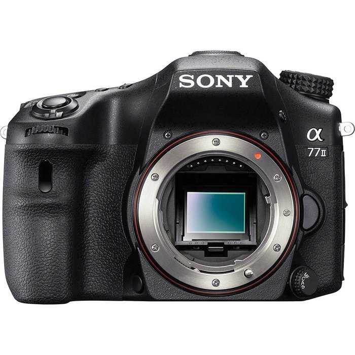 Sony Alpha A77 II Wi-Fi Digital SLR Camera Body with 18-135mm & 70-300mm Lenses + 64GB Card + Backpack + Flash... N3