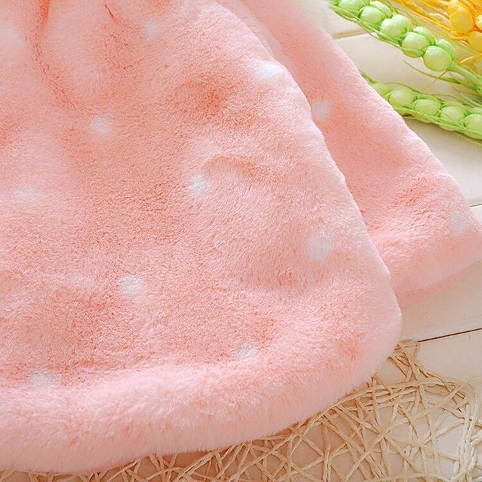 Yaheeda Baby Girl Plush Short Coat Cloak Jacket Outwear Snowsuit Ball Thick Warm Clothes N4