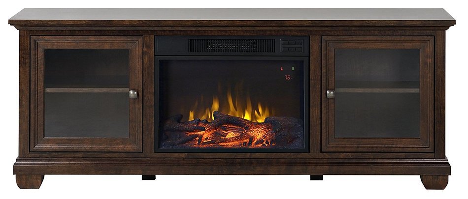 Homestar Verona 67" Wide Media Fireplace in Walnut N7