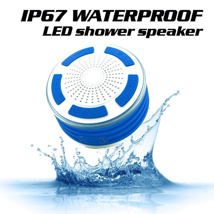 KONG KIM IPX7 100% Waterproof Bluetooth Speaker & Shockproof Floating Shower Speaker Shower Radio,With Colorfull... N2