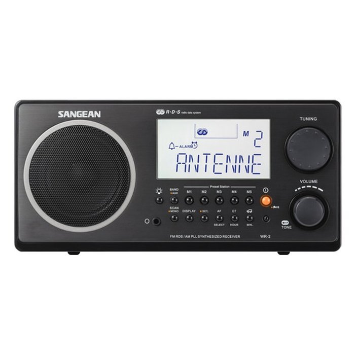 Sangean WR-2 FM-RBDS AMWooden Cabinet Digital Tuning Receiver (Walnut) N3