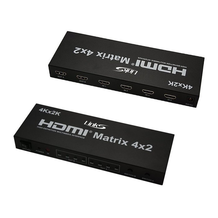 LinkS 1x8 8 Ports HDMI Powered Splitter for Full HD 1080P & 3D Support (One Input To Eight Outputs) N26