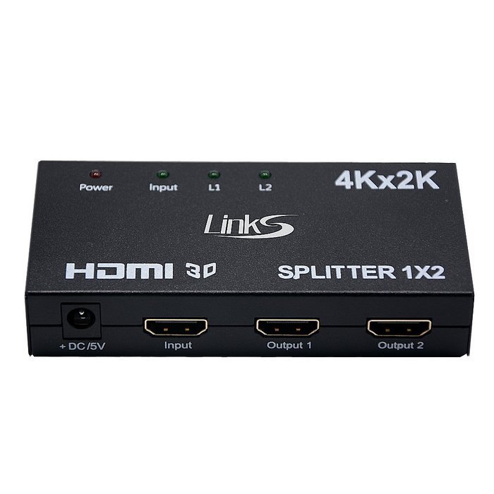 LinkS 1x8 8 Ports HDMI Powered Splitter for Full HD 1080P & 3D Support (One Input To Eight Outputs) N27
