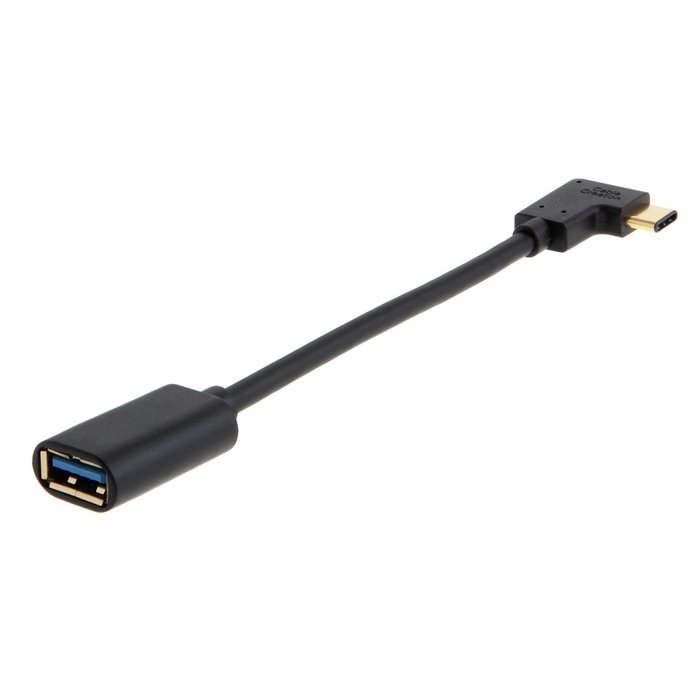 CableCreation Angled Type C (USB-C) to Standard USB 2.0 A Male Cable, USB 3.1 USB-C for Apple The Macbook, Chromebook... N13