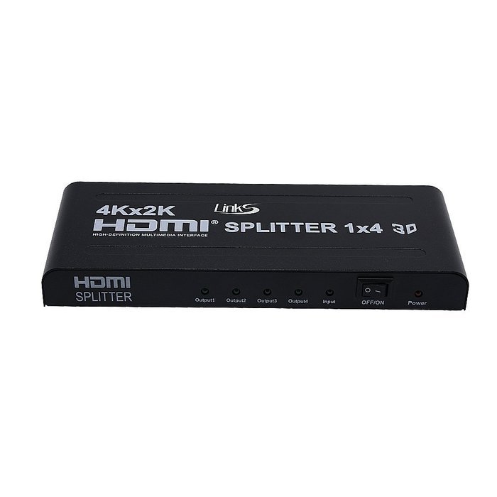 LinkS 1x8 8 Ports HDMI Powered Splitter for Full HD 1080P & 3D Support (One Input To Eight Outputs) N28