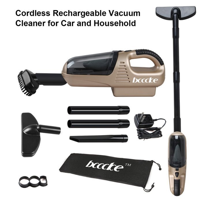 Car HouseHold Dry Vacuum Cleaner, Bcccke Whirlwind Function 7.2V 60W Ni-CD 1300MA Suction:2.8KPA Dust Buster Cordless... N6