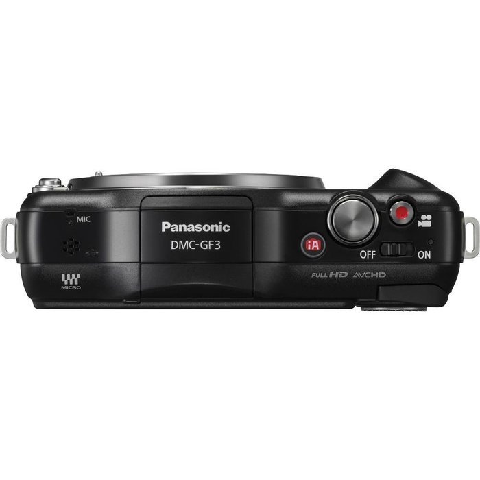 Panasonic Lumix DMC-GF3 12 MP Micro 4/3 Mirrorless Digital Camera with 3-Inch Touch-Screen LCD Body Only (Black) N4