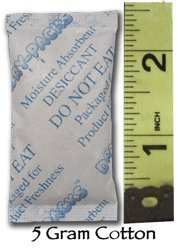 Dry-Packs 5gm Cotton Silica Gel Packet, Pack of 15 N2