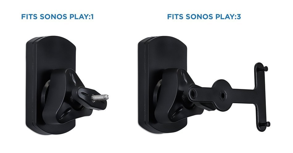 Mount-It! MI-SP08 Speaker Wall Mount Bracket for SONOS PLAY:1 and SONOS PLAY:3 Universal Wall Mount Speaker Stands... N4