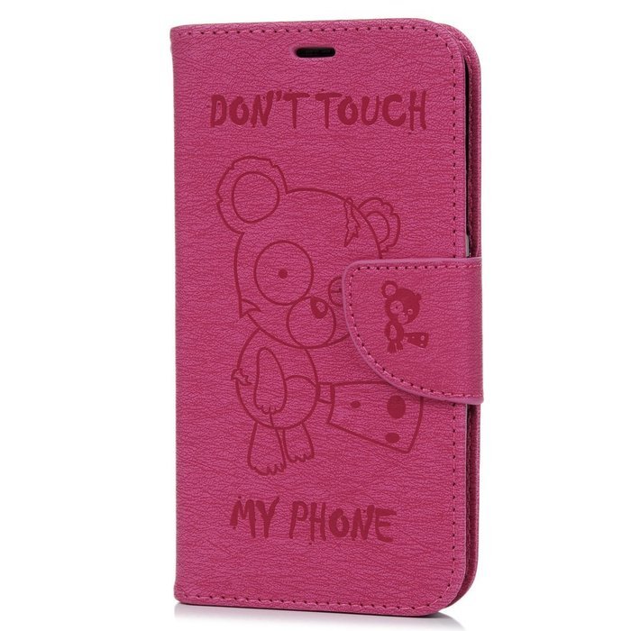 Galaxy S5 Case,Samsung Galaxy S5 Case (I9600) - Wallet Flip Stand Case Embossed Cute Bear PU Leather Case Shockproof...