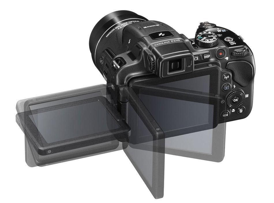 Nikon COOLPIX P610 Digital Camera with 60x Optical Zoom and Built-In Wi-Fi (Black) N6