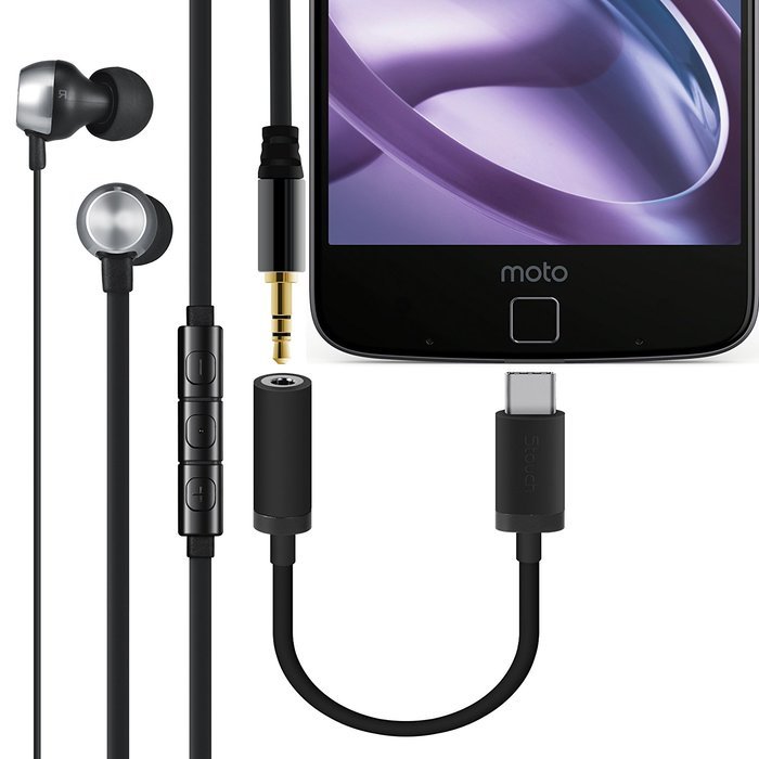 Type C to 3.5mm Headphone Jack Adapter for Moto Z, Stouch Moto Z Type C Port to 3.5mm Female Audio Jack Headphone... N17