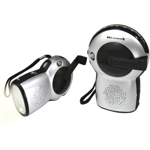 GPX Weather X FR2815 AM/FM Radio with Flashlight with Rechargeable Circuitry (Discontinued by Manufacturer)