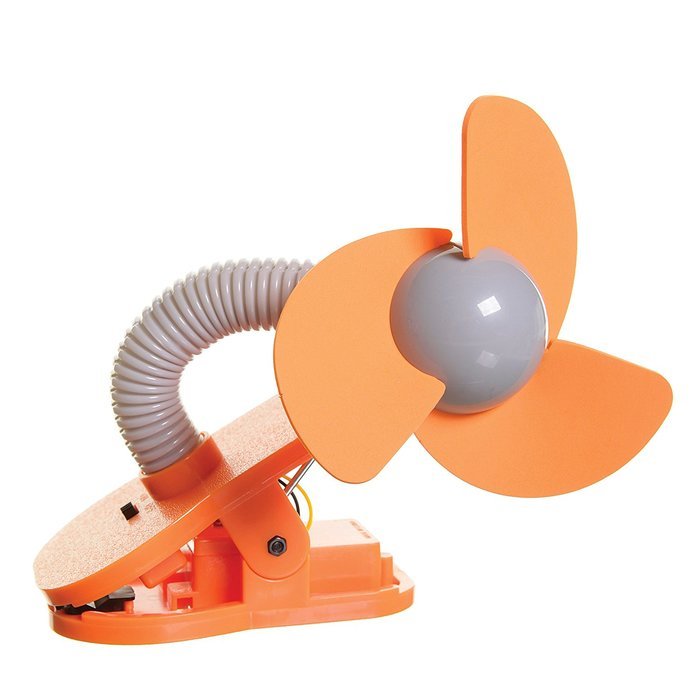Tee-Zed T01 Clip-On Fan Great for the Beach, Pool, Camping, Work, Lounging or Just Chillin'! -Pink Purple N4
