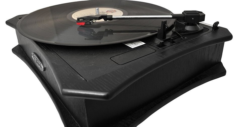 Pyle Home PVNTT5UB Retro Style Vinyl Turntable with USB-To-PC Recording (Black) (Discontinued by Manufacturer) N4