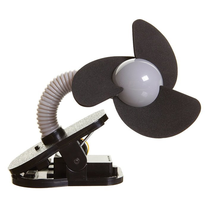 Tee-Zed T01 Clip-On Fan Great for the Beach, Pool, Camping, Work, Lounging or Just Chillin'! -Pink Purple N5