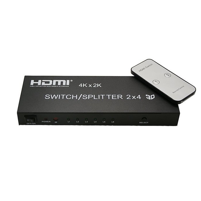 LinkS 1x8 8 Ports HDMI Powered Splitter for Full HD 1080P & 3D Support (One Input To Eight Outputs) N38