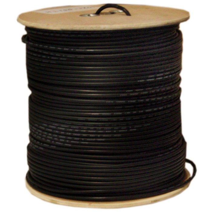 C&E 1000 feet 18AWG Quad Shield CCS RG6 60% Coaxial Cable