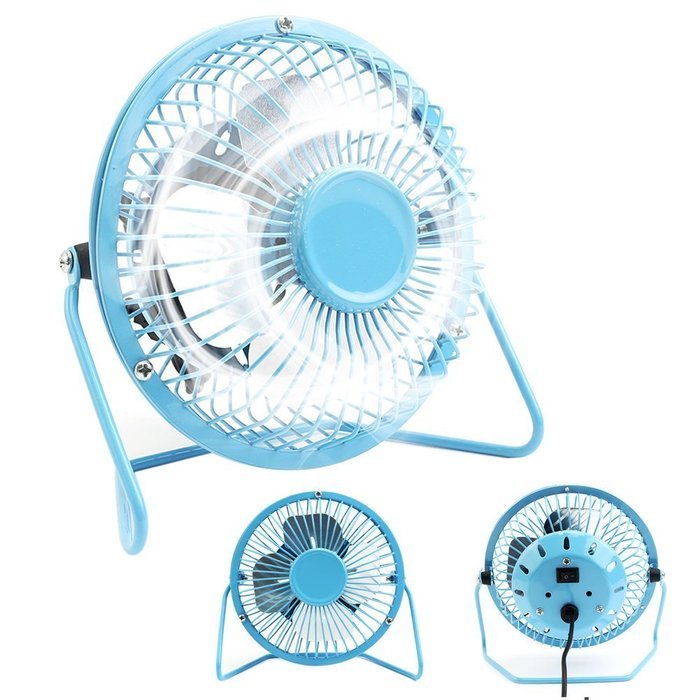 Honeyall&reg; Mini Portable Super Mute Laptop Computer PC USB Cooler Cooling Desktop Fan Table Desktop Fan 6" for... N6