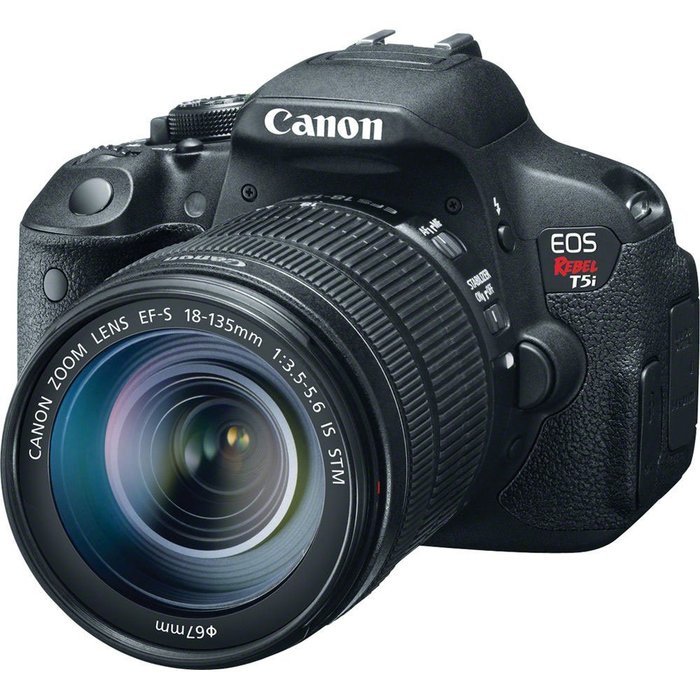 Canon EOS Rebel T5i Digital SLR Camera & 18-135mm IS STM Lens with 70-300mm Lens + 64GB Card + Case + Battery/... N3