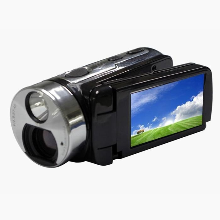 Outdoor Camera 1080P Full HD Dual Solar Panel Digital Video Camera Camcorder Torch Light with Rotatable 3 Inch...