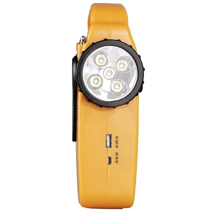Emergency AM/FM NOAA Radio, Cell Phone Charger, LED Flashlight, LED Lantern, Siren, Rechargeable Batteries, Hand... N3