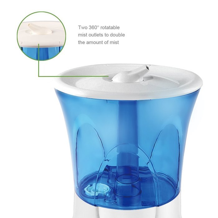 VIVOHOME Newly Released Whisper-quiet Ultrasonic Cool Mist Humidifier, Waterless Auto Shut-off Air Purifier (8... N2