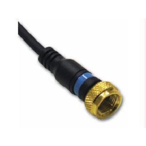 C2G / Cables To Go 27229 Velocity Mini-Coax F-Type Cable (25 Feet, Blue ...