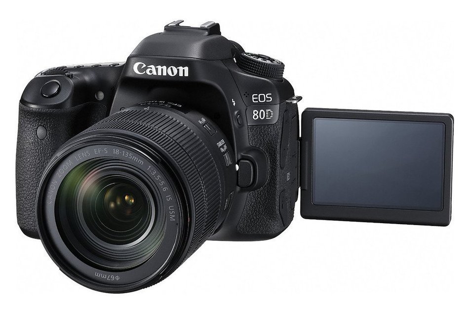 Canon EOS 80D Wi-Fi Full HD 1080P Digital SLR Camera + Canon 18-135mm IS USM Lens + Canon 50mm 1.8 II Lens + Extra... N4
